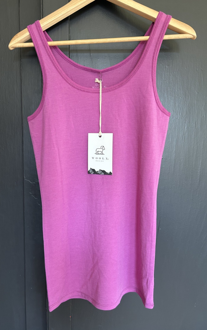 WoolX X382 Merino Wool Tank Top NWT Purple Medium